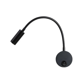 Flex Black Aluminum Bedside Reading Mini LED Wall Light Zawala Image - 6