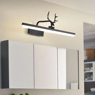 ZOWALA - Straight Minimalist Antler Design LED Vanity Light Image - 1