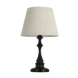 Simple Barrel Fabric Shade Art Conical Base Table Lamp Zawala Image - 5