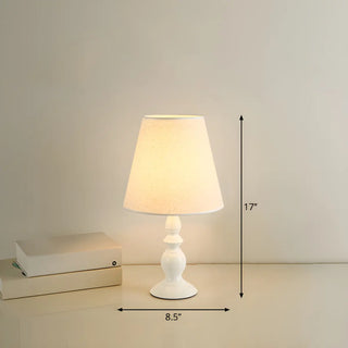 Simple Barrel Fabric Shade Art Conical Base Table Lamp Zawala #size