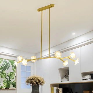 ZOWALA - Black Branch Crystal Flower Island Light Image - 2