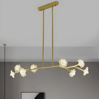ZOWALA - Black Branch Crystal Flower Island Light Image - 3
