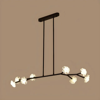 ZOWALA - Black Branch Crystal Flower Island Light Image - 6