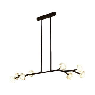 ZOWALA - Black Branch Crystal Flower Island Light Image - 7