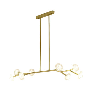 ZOWALA - Black Branch Crystal Flower Island Light Image - 8