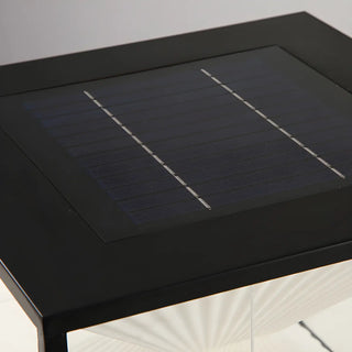 ZOWALA - Black Clear Cube LED Outdoor Post Light Image - 13