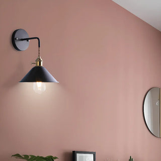 ZOWALA - Grey Cone Minimalist Bedside LED Wall Light Image - 1