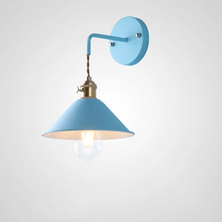 ZOWALA - Grey Cone Minimalist Bedside LED Wall Light Image - 11