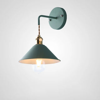 ZOWALA - Grey Cone Minimalist Bedside LED Wall Light Image - 12