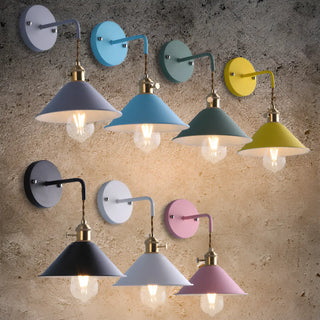 ZOWALA - Grey Cone Minimalist Bedside LED Wall Light Image - 14