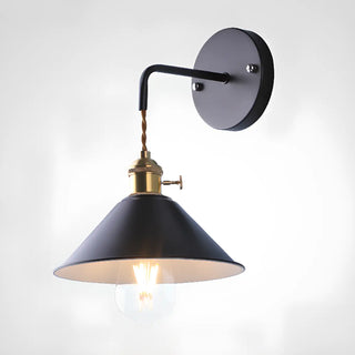 ZOWALA - Grey Cone Minimalist Bedside LED Wall Light Image - 6