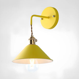 ZOWALA - Grey Cone Minimalist Bedside LED Wall Light Image - 9