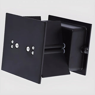 ZOWALA - Modern Black Up Down Outdoor Cube Wall Sconce Image - 20