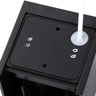 ZOWALA - Modern Black Up Down Outdoor Cube Wall Sconce Image - 22