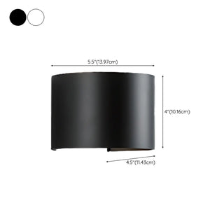 ZOWALA - Modern Black Up Down Outdoor Cube Wall Sconce Image - 25