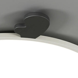 Modern Round Black Antlers Dimmable Flush Mount Light Zawala Image - 10