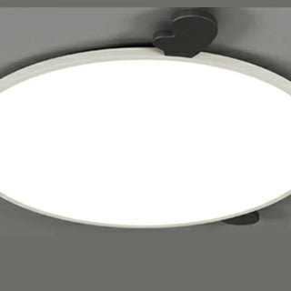 Modern Round Black Antlers Dimmable Flush Mount Light Zawala Image - 7