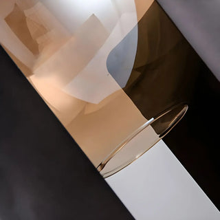 Unique Glass Globe Shade Geometric Black Table Lamp Zawala Image - 11