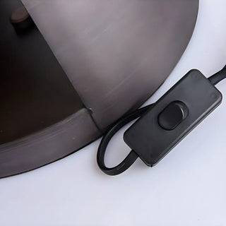 Unique Glass Globe Shade Geometric Black Table Lamp Zawala Image - 13