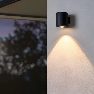 ZOWALA - Black Simple Cylinder Downlight Metal LED Wall Light Image - 1