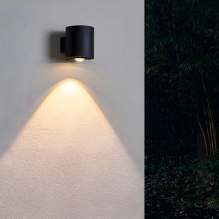 ZOWALA - Black Simple Cylinder Downlight Metal LED Wall Light Image - 10
