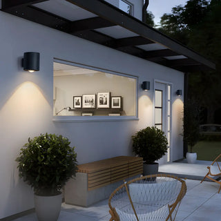 ZOWALA - Black Simple Cylinder Downlight Metal LED Wall Light Image - 11