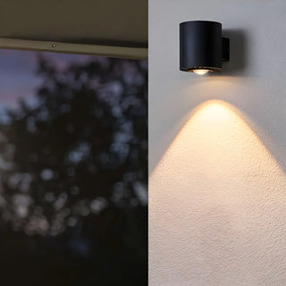 ZOWALA - Black Simple Cylinder Downlight Metal LED Wall Light Image - 2