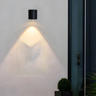 ZOWALA - Black Simple Cylinder Downlight Metal LED Wall Light Image - 4
