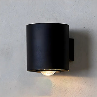 ZOWALA - Black Simple Cylinder Downlight Metal LED Wall Light Image - 5