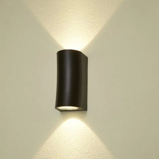 Modish Cylinder Black Exterior Up Down Wall Sconce Zawala Image - 2