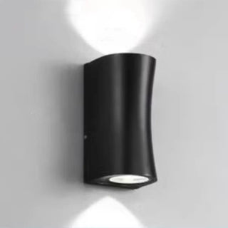 Modish Cylinder Black Exterior Up Down Wall Sconce Zawala Image - 3