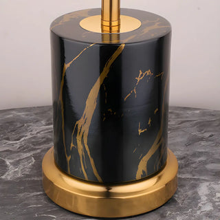 Modern Fashionable Black Cylindrical Metal Table Lamp Zawala Image - 11
