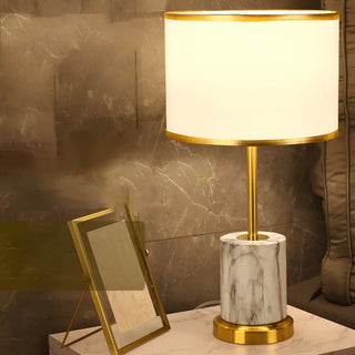 Modern Fashionable Black Cylindrical Metal Table Lamp Zawala Image - 2