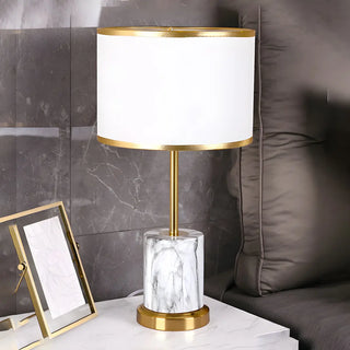 Modern Fashionable Black Cylindrical Metal Table Lamp Zawala Image - 5