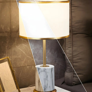 Modern Fashionable Black Cylindrical Metal Table Lamp Zawala Image - 6