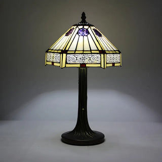 Tiffany Dragonfly Painted Umbrella Glass Table Lamp Zawala Image - 5