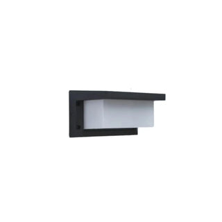 ZOWALA - Contemporary Geometric Black LED Outdoor Wall Light Image - 5