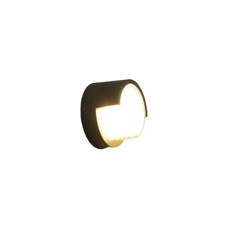 ZOWALA - Contemporary Geometric Black LED Outdoor Wall Light Image - 8