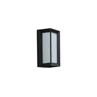 ZOWALA - Contemporary Geometric Black LED Outdoor Wall Light Image - 9