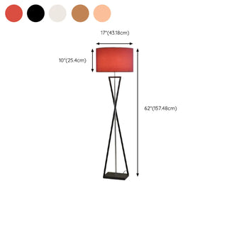 Modern Geometric Base Industrial Cylinder Floor Lamp Zawala #size