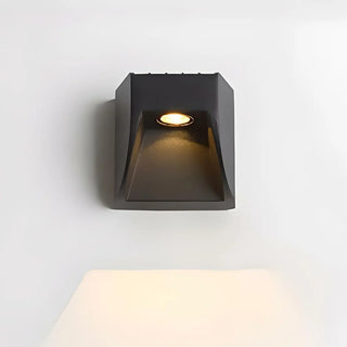 Black Rectangular Metal Outdoor Up Down Wall Light Zawala Image - 2
