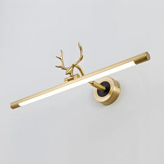 ZOWALA - Minimalist Black Antler Linear Metal Vanity Light Image - 3