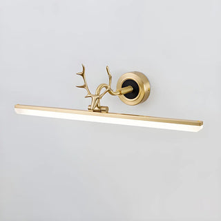 ZOWALA - Minimalist Black Antler Linear Metal Vanity Light Image - 5