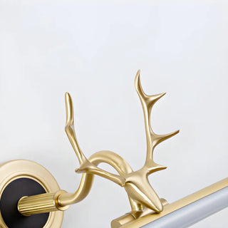 ZOWALA - Minimalist Black Antler Linear Metal Vanity Light Image - 6