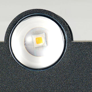 Black Modern Geometric Metal External Up Down Wall Lights Zawala Image - 11