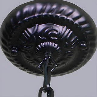 ZOWALA - Black Iron Curve Arm Candle Chandelier Image - 7