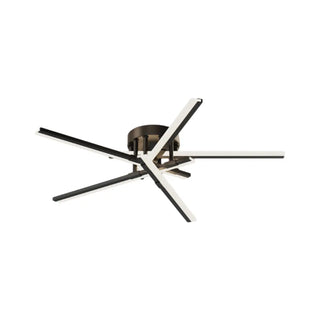 ZOWALA - Sputnik Black Linear Semi-Flush Mount Light 5-Light Image - 9