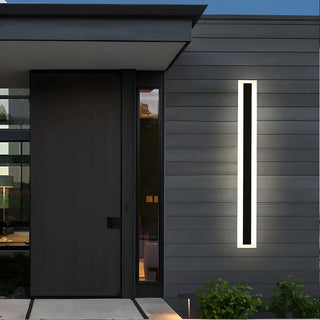 ZOWALA - Fashion Black Linear Metal LED Ambient Wall Lights Image - 1