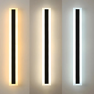 ZOWALA - Fashion Black Linear Metal LED Ambient Wall Lights Image - 16