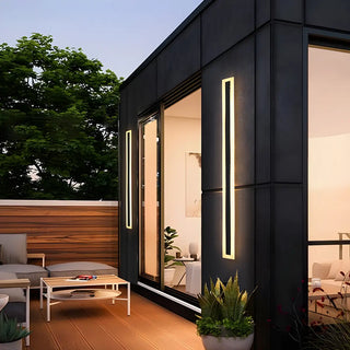 ZOWALA - Fashion Black Linear Metal LED Ambient Wall Lights Image - 19